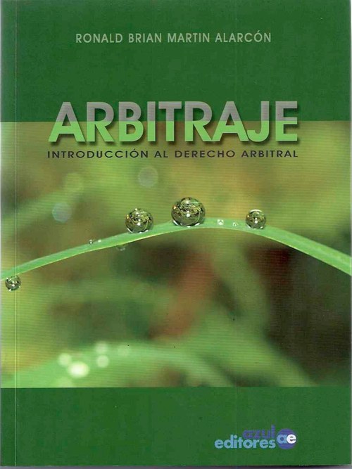 Portada de la primera edición del libro Arbitraje: Introducción al Derecho Arbitral